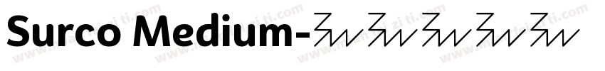 Surco Medium字体转换